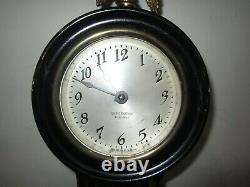 Antique Seth Thomas Blackstone Banjo Time Piece Wall Clock 8-Day Mechanical