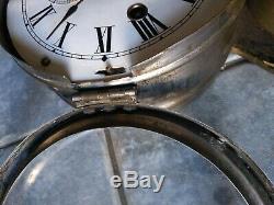 Antique Seth Thomas Brass Bottom Bell Ship's Clock Working Condition Circa 1889