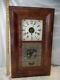 Antique Seth Thomas Brass Clocks Plymouth Hollow, Ma Wood Large Shelf Weights