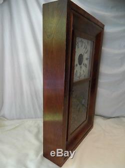Antique Seth Thomas Brass Clocks Plymouth Hollow, MA Wood Large Shelf Weights