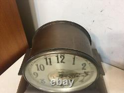 Antique Seth Thomas Brass Or Copper Ships Clock Style Mantle Clock 6 Dial