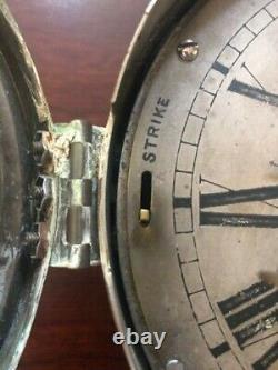 Antique Seth Thomas Brass Outside Bell Ships Clock Ca. 1870-1880s