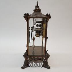 Antique Seth Thomas Brass Shelf Clock Empire No. 15 Crystal Regulator REPAIR