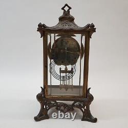 Antique Seth Thomas Brass Shelf Clock Empire No. 15 Crystal Regulator REPAIR