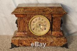 Antique Seth Thomas Butternut Adamantine Clock Made in 1893