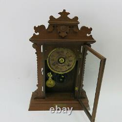 Antique Seth Thomas Cabinet Clock 5 7/8 with Pendulum