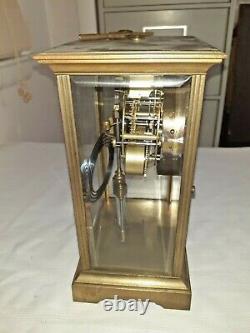 Antique Seth Thomas Carriage Mantle Clock Working Condition 11 Tall