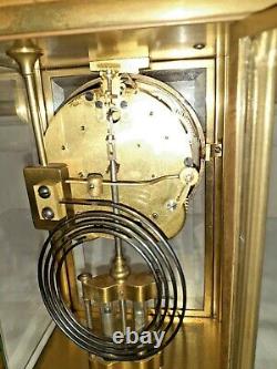 Antique Seth Thomas Carriage Mantle Clock Working Condition 11 Tall