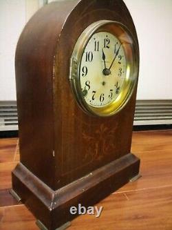 Antique Seth Thomas Cathedral Gothic 1900s Bell Mantle Chime Clock Sonora No Key