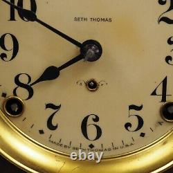 Antique Seth Thomas Chime Clock Circa 1915 Time Movement 89AD /g