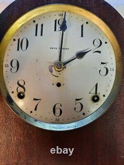 Antique Seth Thomas Chime Mantle Clock. For Parts, Might be Working