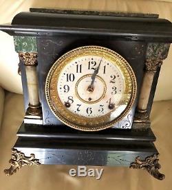 Antique Seth Thomas Clock, 1880, Marble, Working