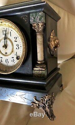Antique Seth Thomas Clock, 1880, Marble, Working