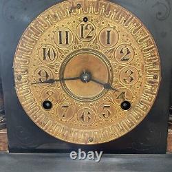 Antique Seth Thomas Clock 1890s Wind Up Mantle Adamantine 4 Column