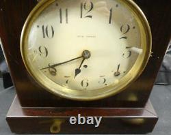 Antique Seth Thomas Clock Rosewood Adamantine Cabinet