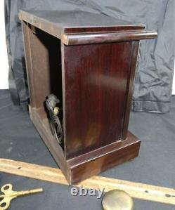 Antique Seth Thomas Clock Rosewood Adamantine Cabinet