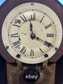 Antique Seth Thomas Cottage Clock 8 Day Key Wind Circa 1870 Project