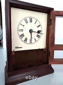 Antique Seth Thomas Cottage Clock From Galena Illinois Jewelers Watch 160 Main