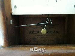 Antique Seth Thomas Cottage Mantle Clock Spares Or Repair