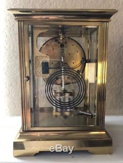 Antique Seth Thomas Crystal Regulator 4 Glass Mantle Clock All Original Brass