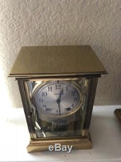 Antique Seth Thomas Crystal Regulator 4 Glass Mantle Clock All Original Brass