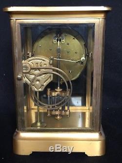 Antique Seth Thomas Crystal Regulator Classic Mantle Clock All Original Running