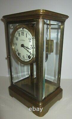 Antique Seth Thomas Crystal Regulator Clock 8-Day, Time/Strike