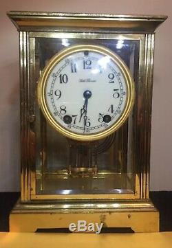 Antique Seth Thomas Crystal Regulator Clock Running