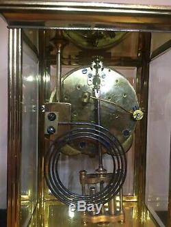 Antique Seth Thomas Crystal Regulator Clock Running