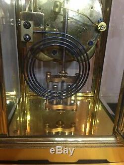 Antique Seth Thomas Crystal Regulator Clock Running