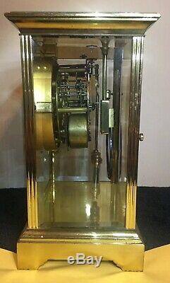 Antique Seth Thomas Crystal Regulator Clock Running