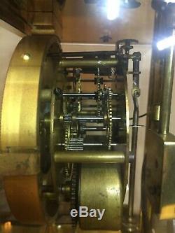 Antique Seth Thomas Crystal Regulator Clock Running