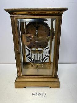 Antique Seth Thomas Crystal Regulator Clock for Parts Or Repair