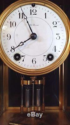 Antique Seth Thomas Crystal Regulator, Mercury Style Pendulum, Runs & Strikes