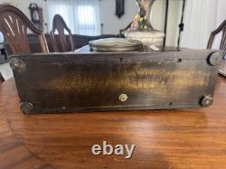 Antique Seth Thomas Dark Walnut Adamantine 8 Day Mantle Clock Early 1900's