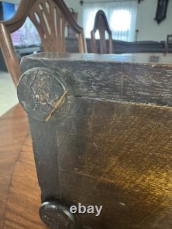Antique Seth Thomas Dark Walnut Adamantine 8 Day Mantle Clock Early 1900's