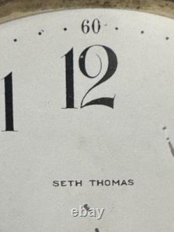 Antique Seth Thomas Dark Walnut Adamantine 8 Day Mantle Clock Early 1900's
