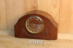 Antique Seth Thomas Deco Style Westminster Chime Clock Runs And Chimes Good