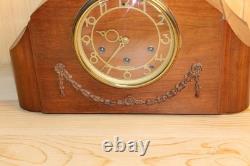 Antique Seth Thomas Deco Style Westminster Chime Clock Runs And Chimes Good