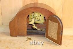 Antique Seth Thomas Deco Style Westminster Chime Clock Runs And Chimes Good
