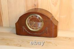 Antique Seth Thomas Deco Style Westminster Chime Clock Runs And Chimes Good