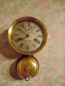 Antique Seth Thomas Detached Bell Ship Quarterdeck Clock- Runs Gauranteed