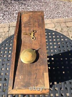 Antique Seth Thomas Double Dial Calendar Clock 8 Day, Time/strike