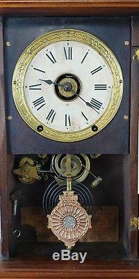 Antique Seth Thomas Ellipse Gingerbread Parlor Clock City Series
