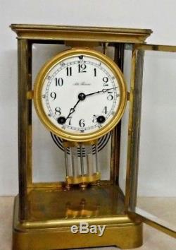 Antique Seth Thomas Empire 0 Extra 8 Day Chime Clock Crystal Regulator Working
