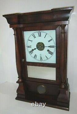 Antique Seth Thomas Empire Mantel Clock With Alarm 30-Hour, Time/Strike