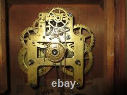 Antique Seth Thomas Empire Mirrored Mantel Clock with Alarm 30-Hour, Time/Strike