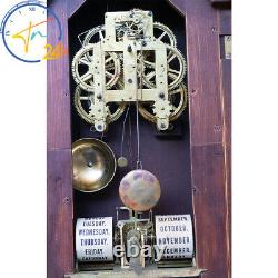 Antique Seth Thomas Fashion Double Dial Calendar Clock
