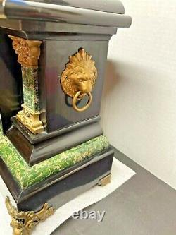 Antique Seth Thomas Faux Marble Adamantine Mantle Clock