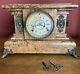 Antique Seth Thomas Faux Marble Adamantine Mantle Clock Patent 1880